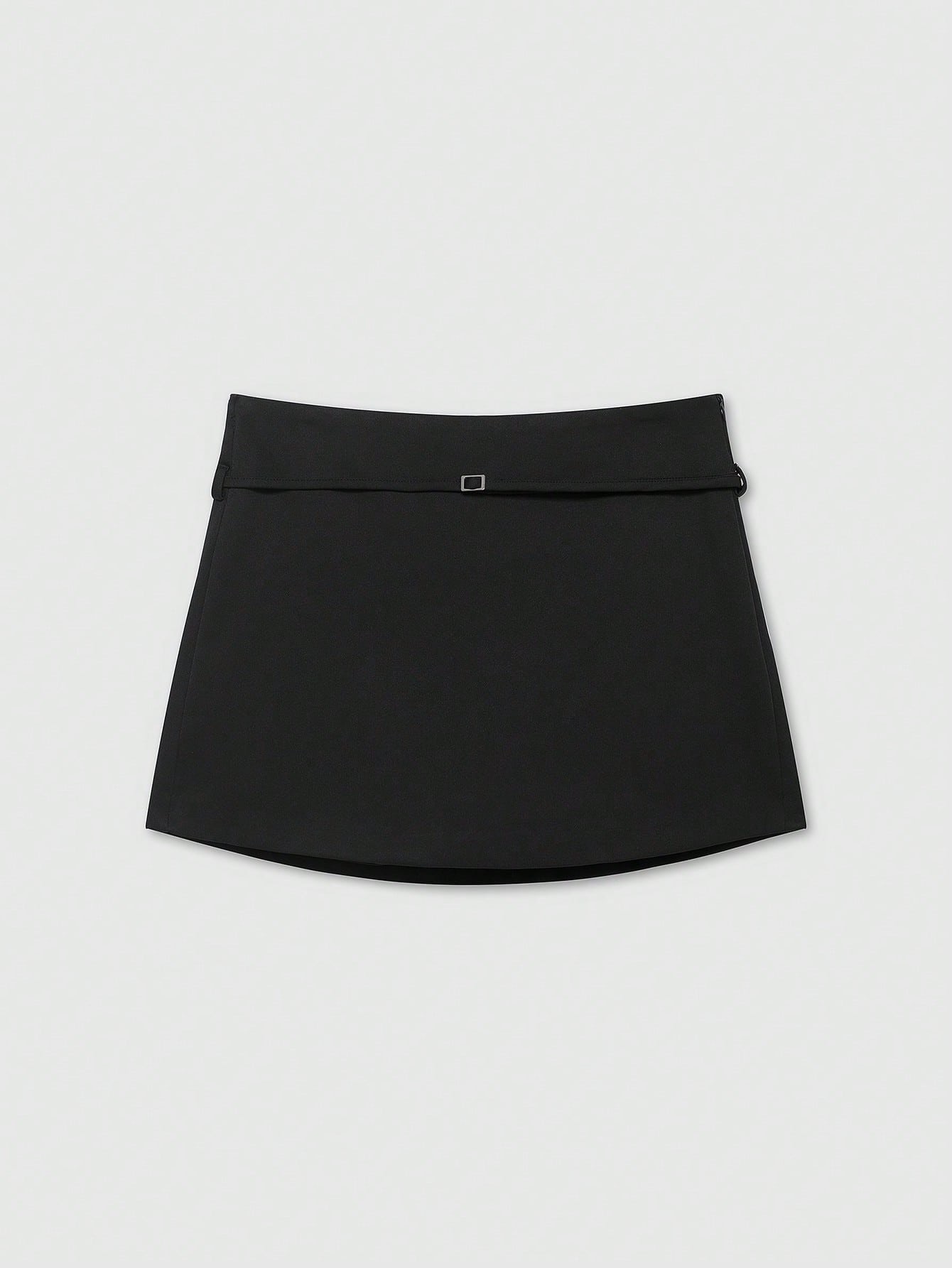Black mini skirt