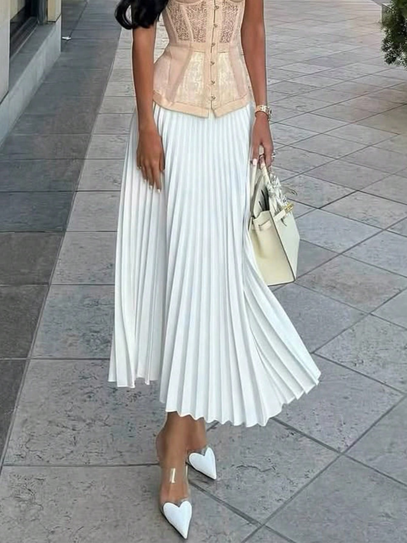 White skirt